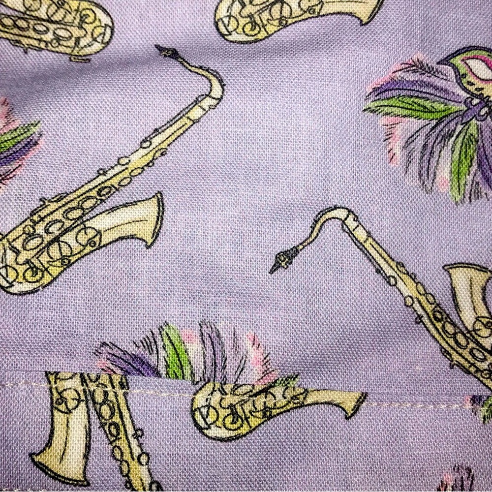 Mardi Gras scrub cap